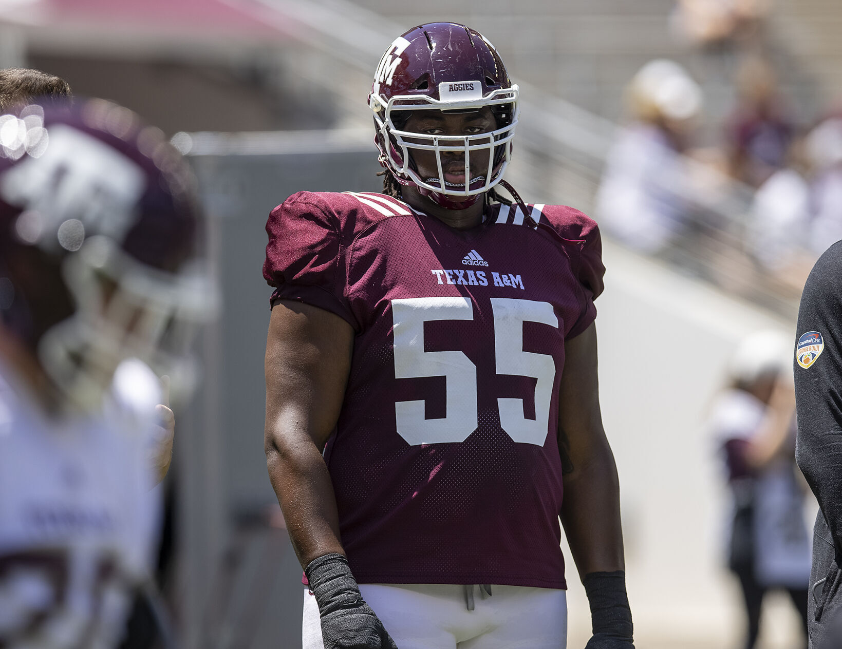 Maroon & White
